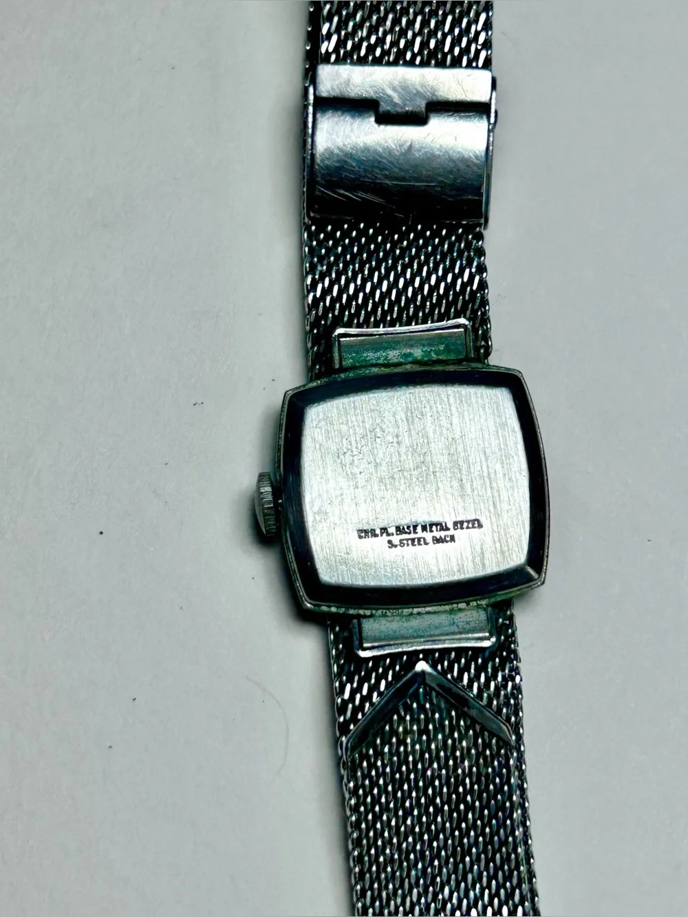 70’s Timex Silver Chainmail Mesh Women’s Watch Mechanical Wind up